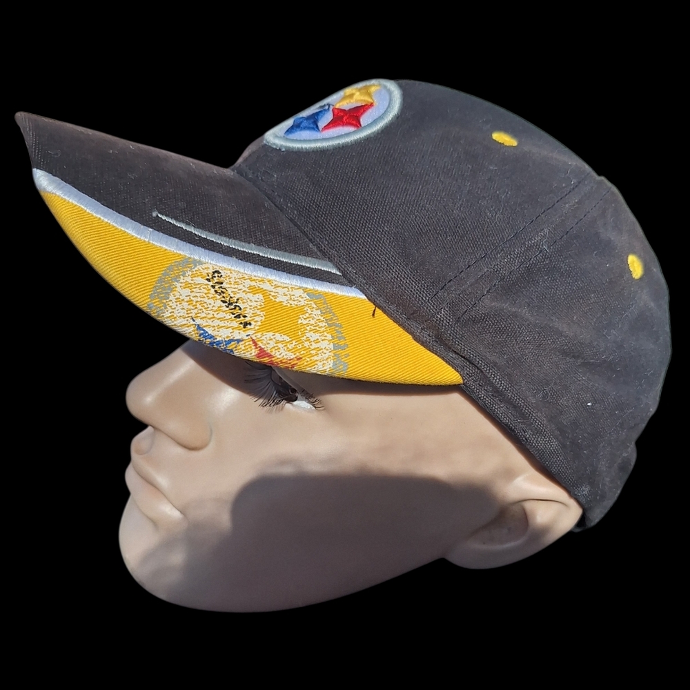 Pittsburgh Steelers baseball-style cap official NFL Charcoal  Velcro Closure - Picture 2 of 13